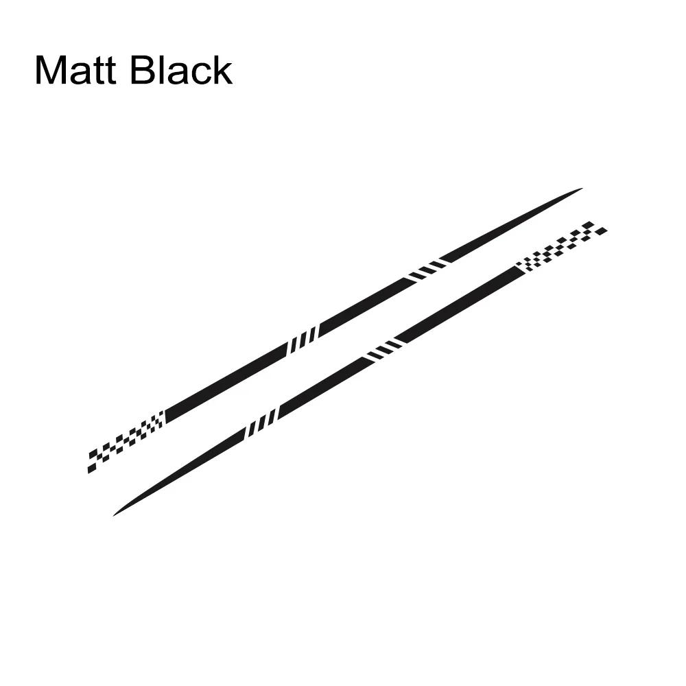 2PCS Car Waistline Stickers Racing Car Body Side Stripes Vinyl Decals Waterproof Creative Auto Styling Decoration Accessories