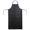 Oilproof Kitchen Apron PVC Leather Soft Waterproof Black