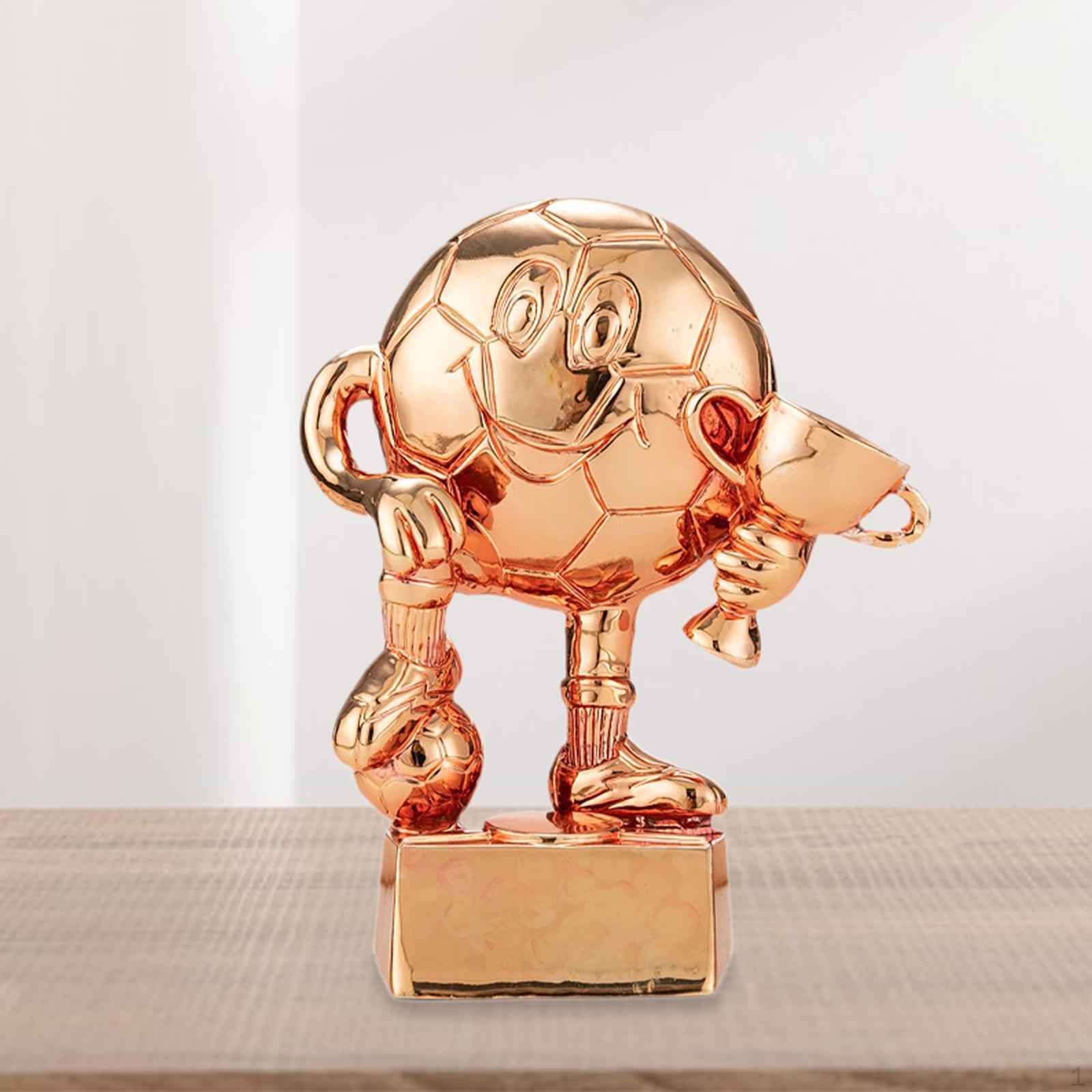 

Футбольный трофей Футбольная награда 5,7 дюйма Украшение для украшения дома Награда для детей начальной школы медный