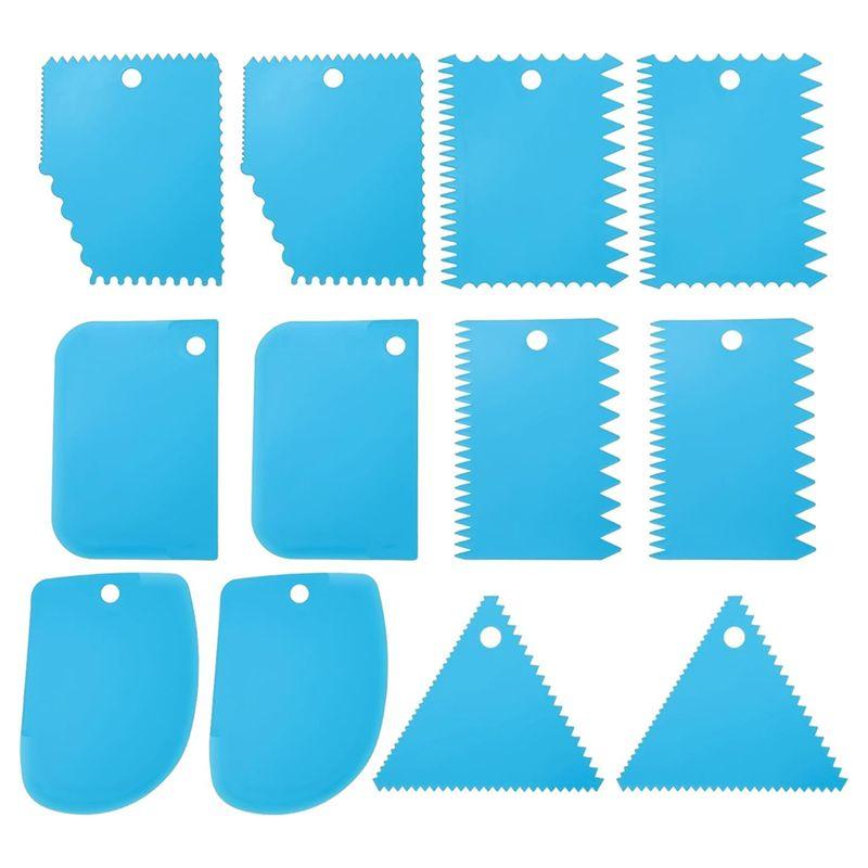 Aug. 12 Pcs Plastic Clay, 2 Set Pottery Tools Soft Carving Scraper Kit Clay Sculpting Tools For Beginners Pottery Modeling синий