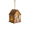 Mini Glowing House Ornament Natural Xmas Tree Hanging Decoration  Festive Holiday Decorations