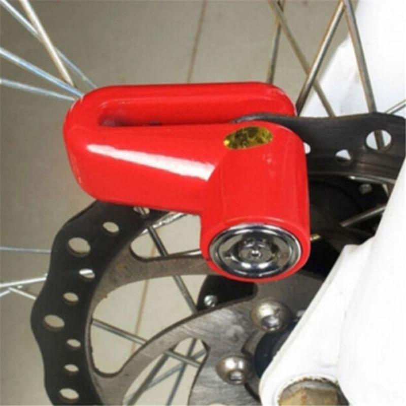 1PC Heavy Duty Motorcycle Anti-Theft Alarm Lock - Disc Brake Security Lock For Bikes, Motorbikes And Scooters Protection 
