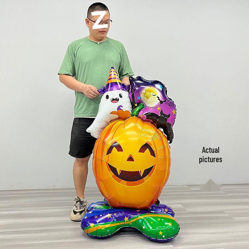 

Halloween Inflatable Pumpkin Scene Decoration for Kindergarten