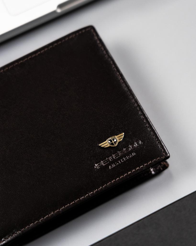 Men's Leather Wallet PTN 22306-VT-4584 D.Brown