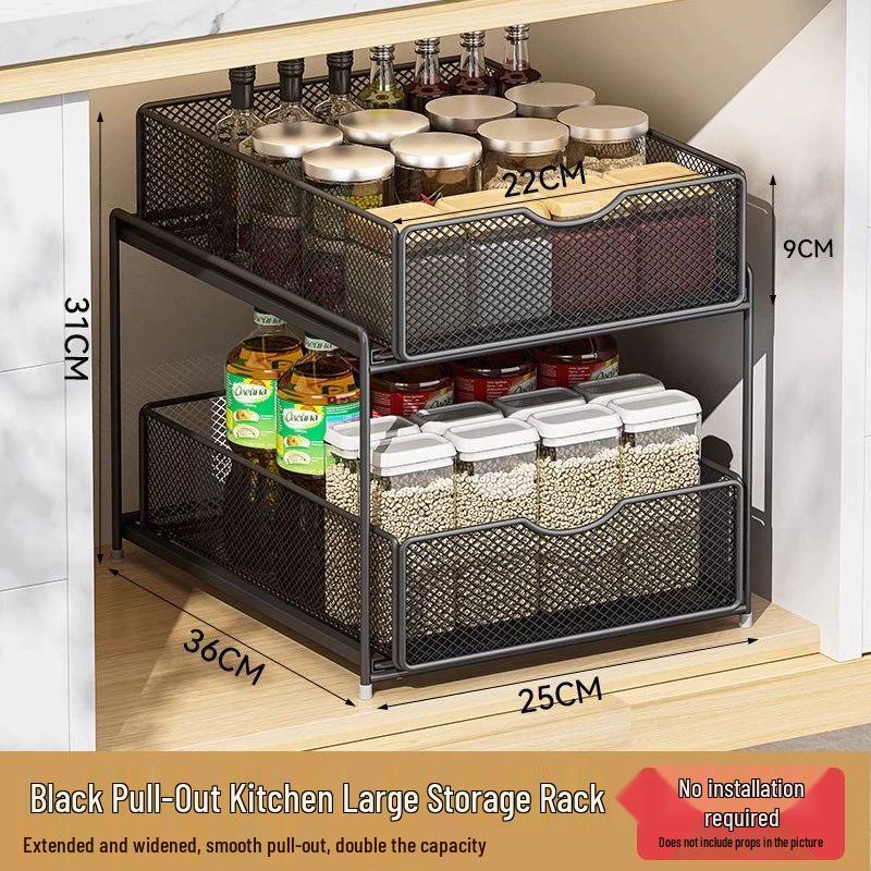 Ausziehbares Unterschrank-Aufbewahrungsregal