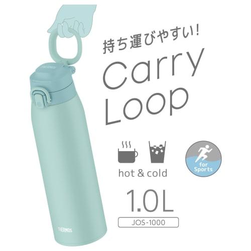 Thermos Vacuum Insulated Portable Mug, 1L, Mint Blue, JOS-1000 MBL