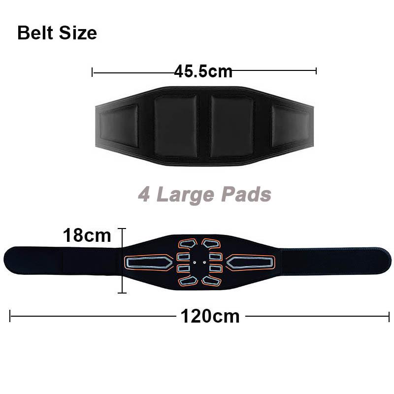 Smart Muscle Toner Waist Abdominal Toning Belt Abs Trainer Abdominal Massager Home Office Workout Fitness Equiment