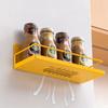 Magnetic Spice Rack for Refrigerator Side Shelf Kitchen Punch-Free Hanging Sundries Frame Wall Mounted Hollow Out Storage Racks
