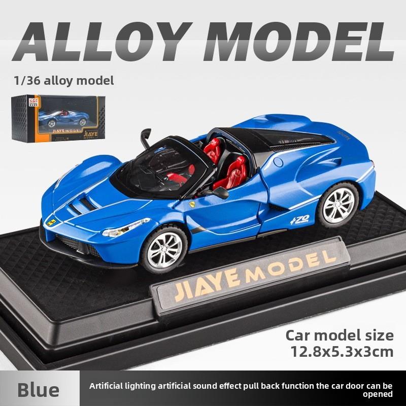 Car Laalloy Model 136 Scale Sports Light Sound Open Kids Doors