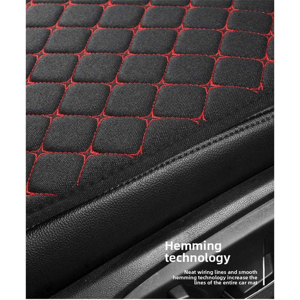 Car Seat Cushion Four Seasons Universal Non-slip Single + Backrest, Three-piece Set