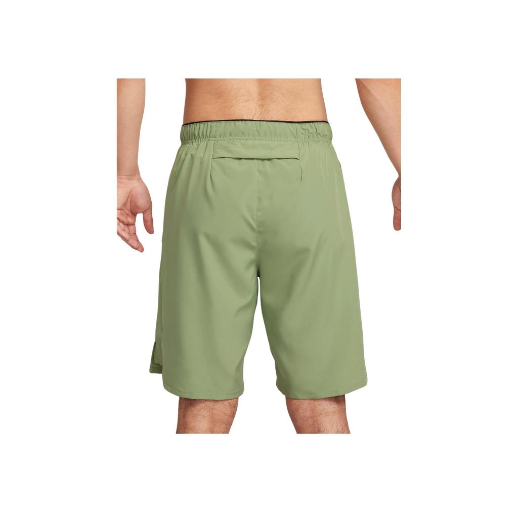 Nike Solid Color Logo Mid-Rise Printed Running Shorts Men shorts Olive-Green FN7296-386