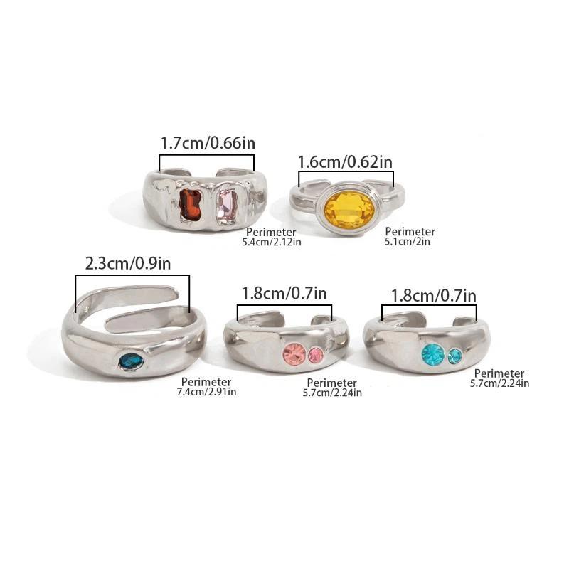 3/4/5 Stück Vintage Trendige Zehenringe Set Offene Fußringe Für Frau Bunter Kristall Minimalistisch Bohemian Sommer Strand Schmuck Geschenk
