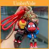 Adorable Superhero Keychain Silicone Avenger Series Key Ring For Car Keys Gifts