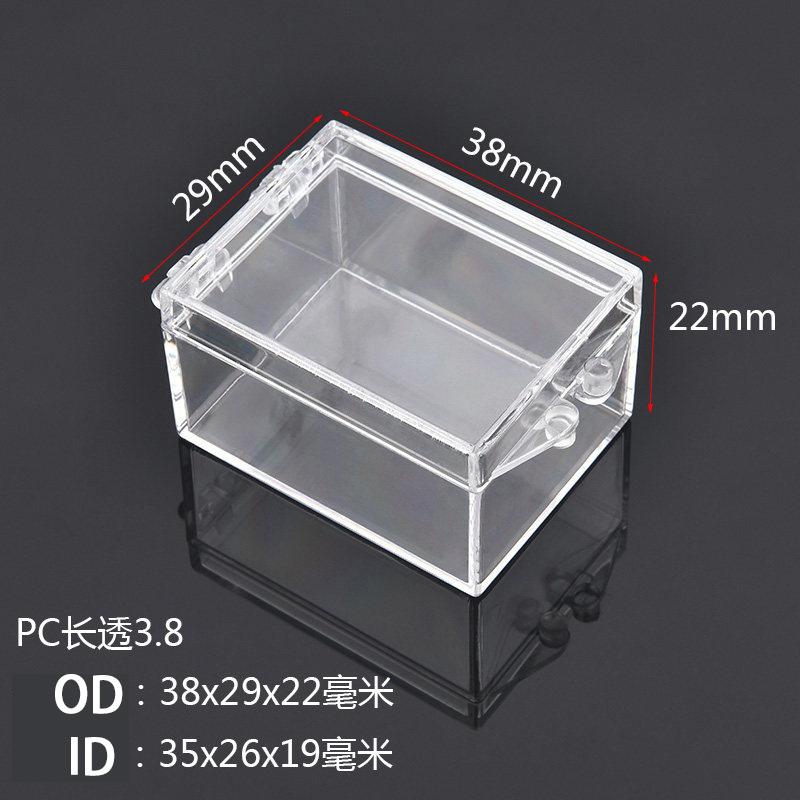 1Pcs Transparent Box Rectangular PC Plastic Box Specimen Collection Box Thickened Lid Display Sample Storage Box