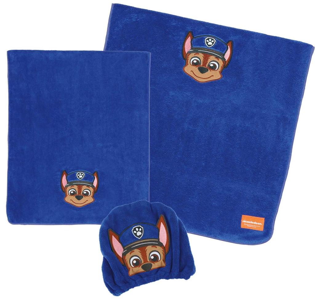 Skater Bath Paw 60cm x Absorbent, Quick-Drying Towel, Patrol, 120cm, TODR1-A