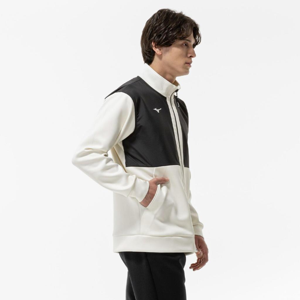 Mizuno Tennis Wear Stretch Sweat Easy To Move Snow White Jacket, In, 62MCC500,