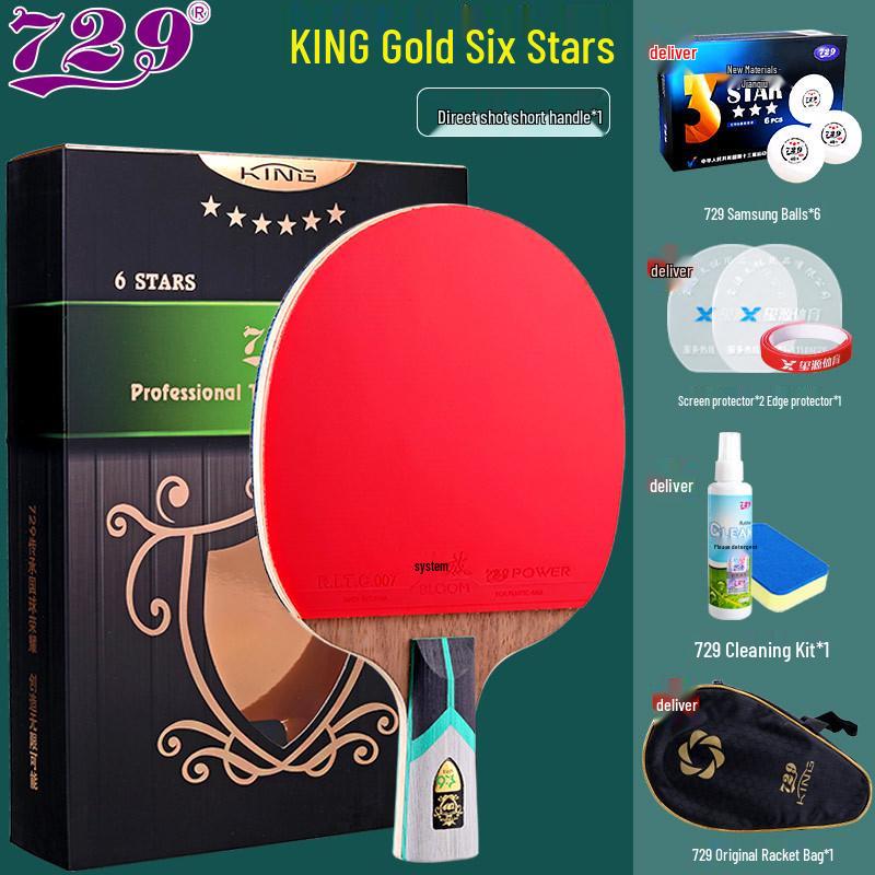 Friendship 729 Table Tennis Racket Set: 3-Star and 4-Star Professional Grade, Includes Two Rackets for Children and Students.