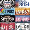 Vintage Las Vegas Metal Tiin Signs Decor Licenses Metal Plate Plaque Wall Decor for Living Room Club