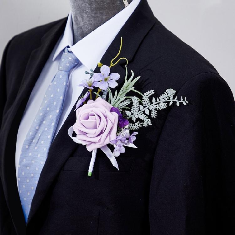 Unique Corsage Boutonnieres Artificial Flowers for Proms, Anniversaries, Ceremonies, Wedding Embellishments