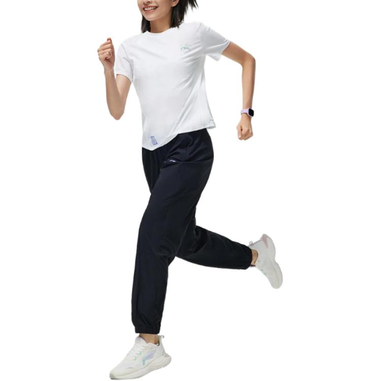 Li Ning Running Collection T Shirt Women's Standard White ATST520-2
