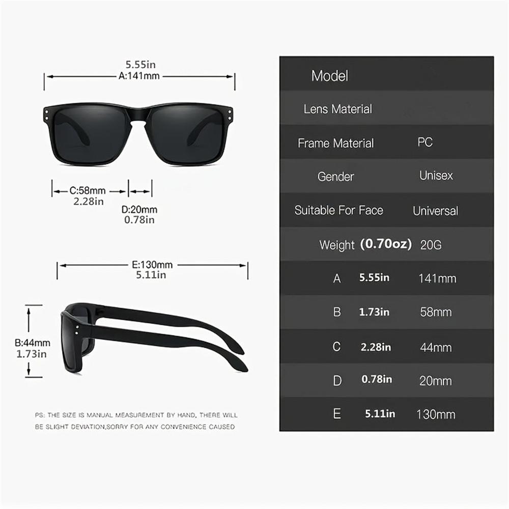 2PCS  New Polarized Glasses Men Women Fishing Glasses Sun Goggles Camping Hiking Driving Eyewear Sport Sunglasses