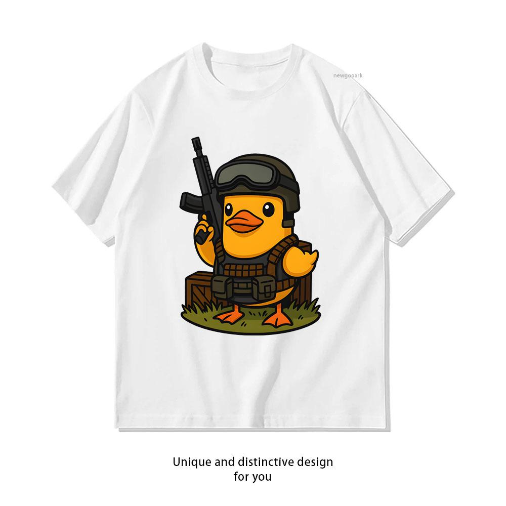 Escape From Duckov game Shirt Woman Man Casual Cotton Printed T Shirts Adult Streetwear Camisetas Tops Tee Creative S