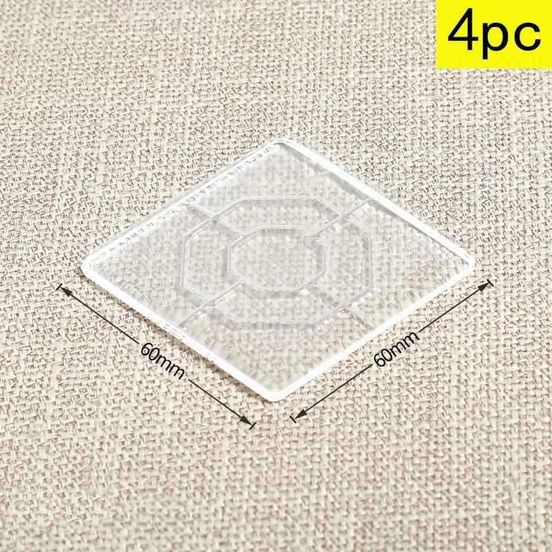 Anti Slip 4Pc Transparent Silicone Furniture Foot Mat Table Sofa Foot PU Adhesive Patch Anti-collision Bed Leg Mute Non-slip Mat