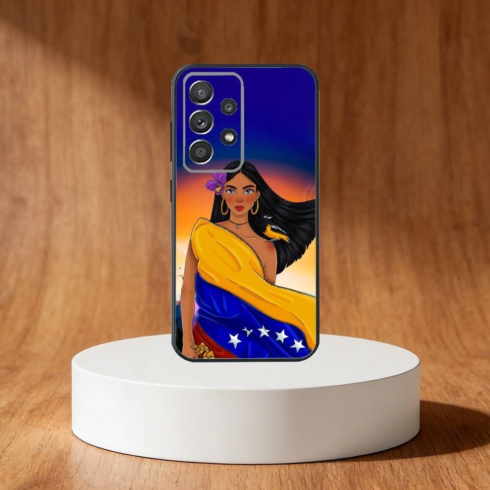 Venezuela esthetic Art Phone Case For Samsung S25,S24,S21,S22,S23,S30,Ultra,S20,Plus,Fe,Note,10,9,5G Black Cover Samsung S25ULTRA