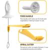 Tornado Spiral Potato Cutter Manual Slicer, Multi-Function Hand-Cranked Vegetable Spiralizer with 4 Stainless Steel Sticks, Smoo