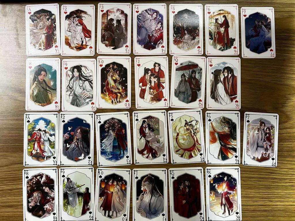 Anime Heaven Officials Blessing Xie Lian Cosplay Board Game Cards Hardcover Poker Toy Gift With Box