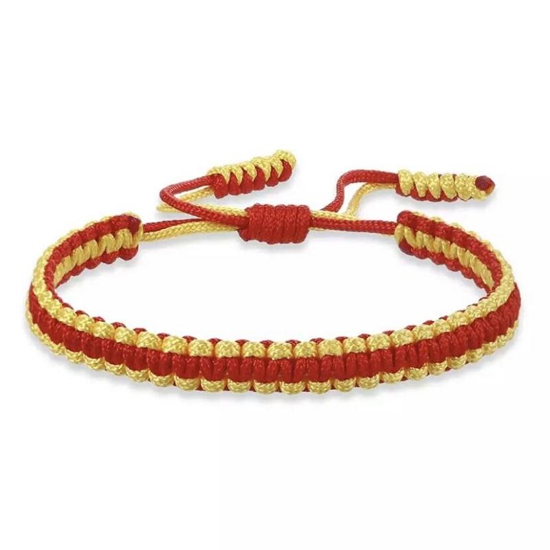 Ethnic Tibetan Buddha Woven Amulet Multicolor Bracelets & Bangles For Women Men Handmade Rope Buddha Charm Bracelet Friend