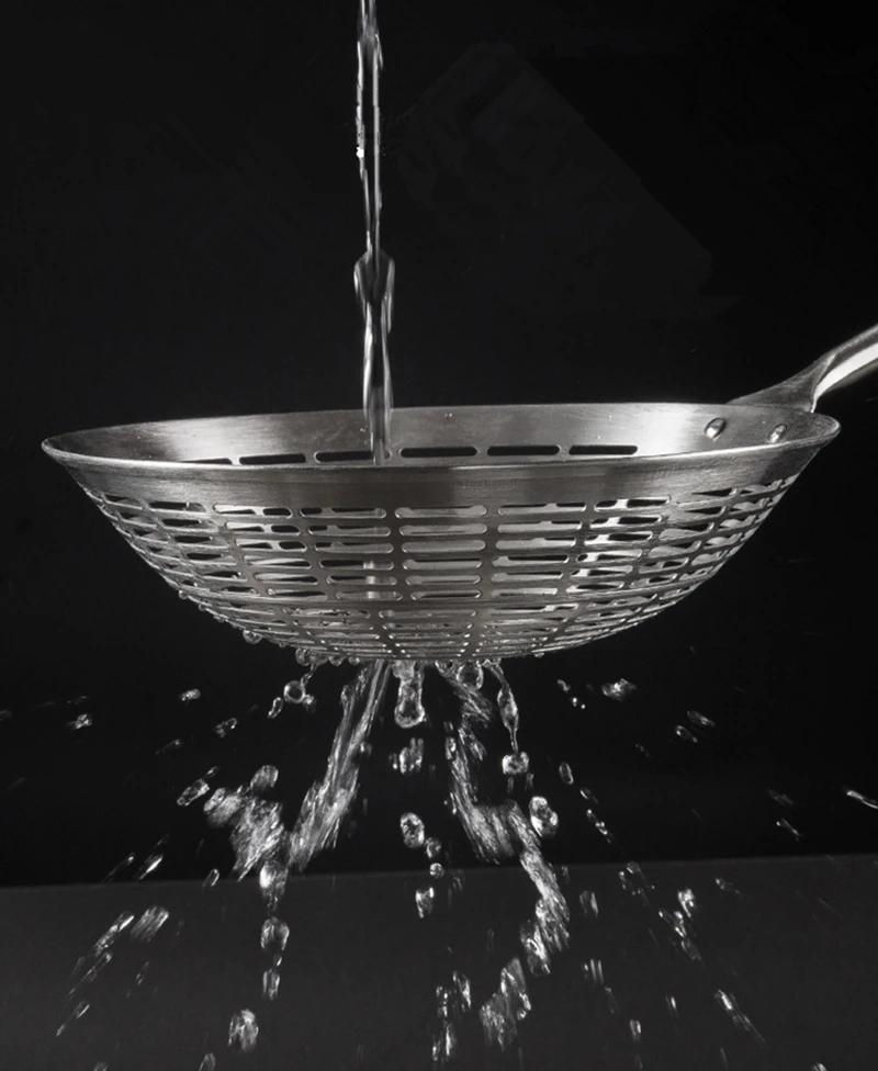 Long Handle Stainless Steel Colander Pasta Hot Pot Oil Filter Strainer Spoon Kitchen Fried Food Net Sieve Spoon Cooking Tools