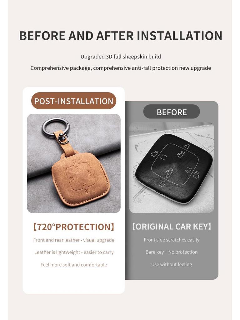 Zeekr Key Case: Protective Cover for 001/007/009 Models