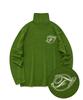 FALLETT Wool Tencel Turtleneck Long Sleeve Green