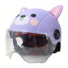Casco de Montar para Niño Ajustable Apariencia Adorable Ultraligero Absorbente de Impactos ABS Casco de Seguridad para Patineta Bici de Niño para Niño