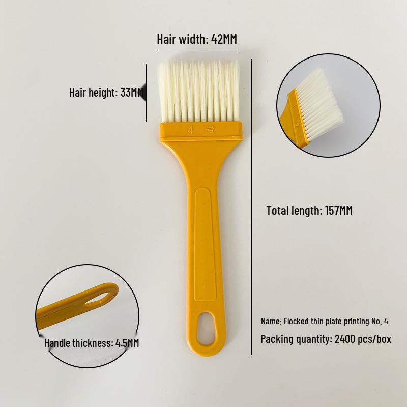 "Durable High-Temperature Resistant Plastic Brush for Cleaning, Painting, and Barbecuing"