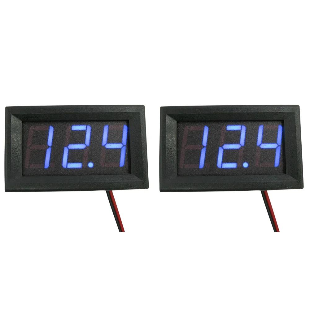 DC4.5V-30V Voltage Meter LED Display 0.56 Inch Mini Voltage Tester Voltage Panel Meter for 6V 12V Electromobile Motorcycle Car