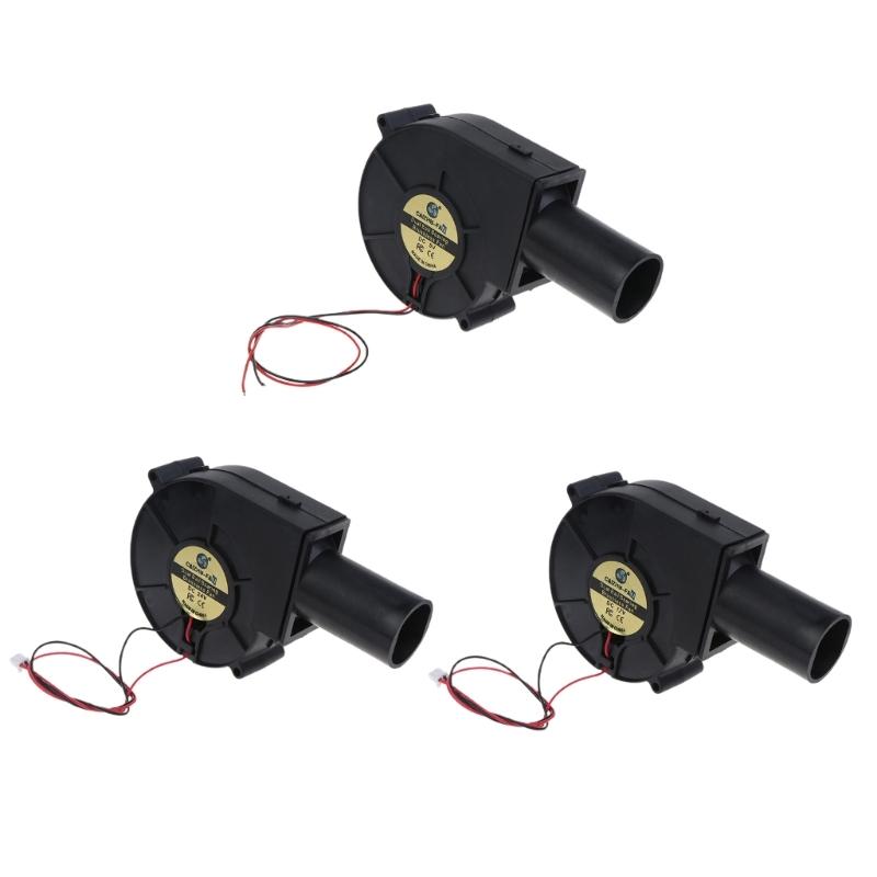 5V-24V Air Blower Fan Charcoal Starter Cooking Fire Starter Grill Fans with Air-Duct Dual Ball Bearing BBQ Camping Tool
