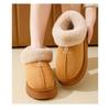 Cotton Slippers, Autumn and Winter Women's Home Bag, Postpartum Thick Soled Warm Couple with Fleece, Outdoor Snow Boots for Men