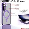 Galaxy S23 Plus Stand Case [Fusion Armour Ring] Premium Tough Rugged Protective Magnetic Kickstand Case, Wireless Charging Case for Samsung S23+