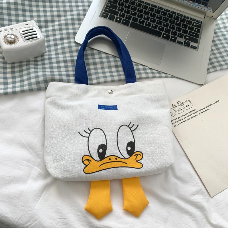 

Летняя новая женская сумка из утиного холста, милая и модная сумочка, свежая и простая студенческая сумка через плечо