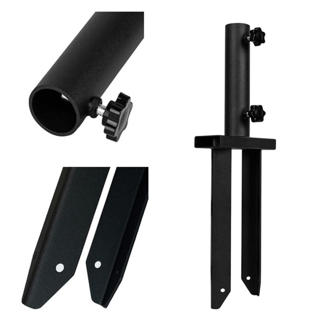 Multifunctional Ground Spikes Flag Poles Holder 0.5 to 1 Inch Diameter Suitable for Home Gardens and Commercial Displays
