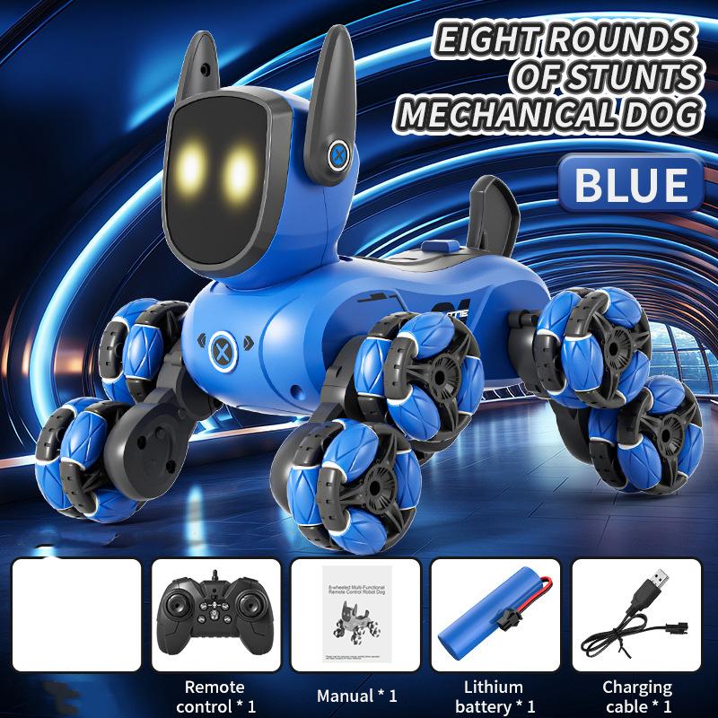 New Q200 Robot Dog 360 Degree Drift Stunt RC Car Small Eight Wheel Gesture Sensing Multi functional Voice Interaction Children T