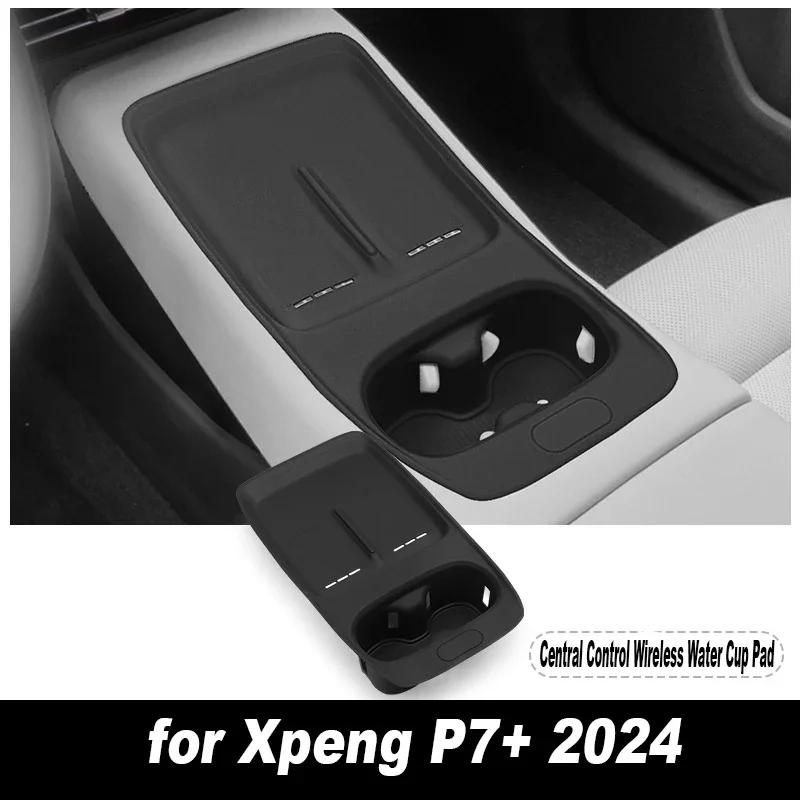 New Car Central Storage Box for Xpeng P7+ 2024 Cup Holder Dashboard Tray Car Door Organizer Tidying Interior Accessories TPE