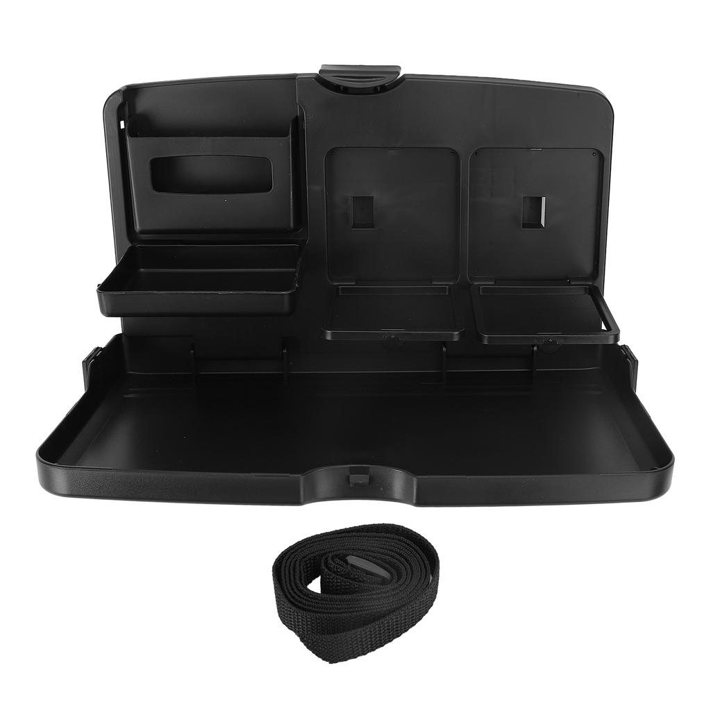 Car Back Seat Tray Table Foldable Auto Backseat Food Trays Desk Multifunctional Travel Tray with Phone Holder for