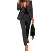 Women's Dressy 2 Piece Business Set Long Sleeve Blazer And Pencil Pant Set Casual Office Work Outfit