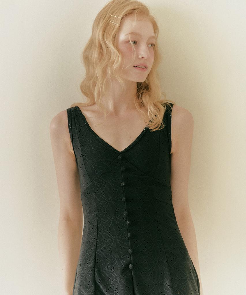 Ninakoseuta Nereid Lace Swimsuit_Black