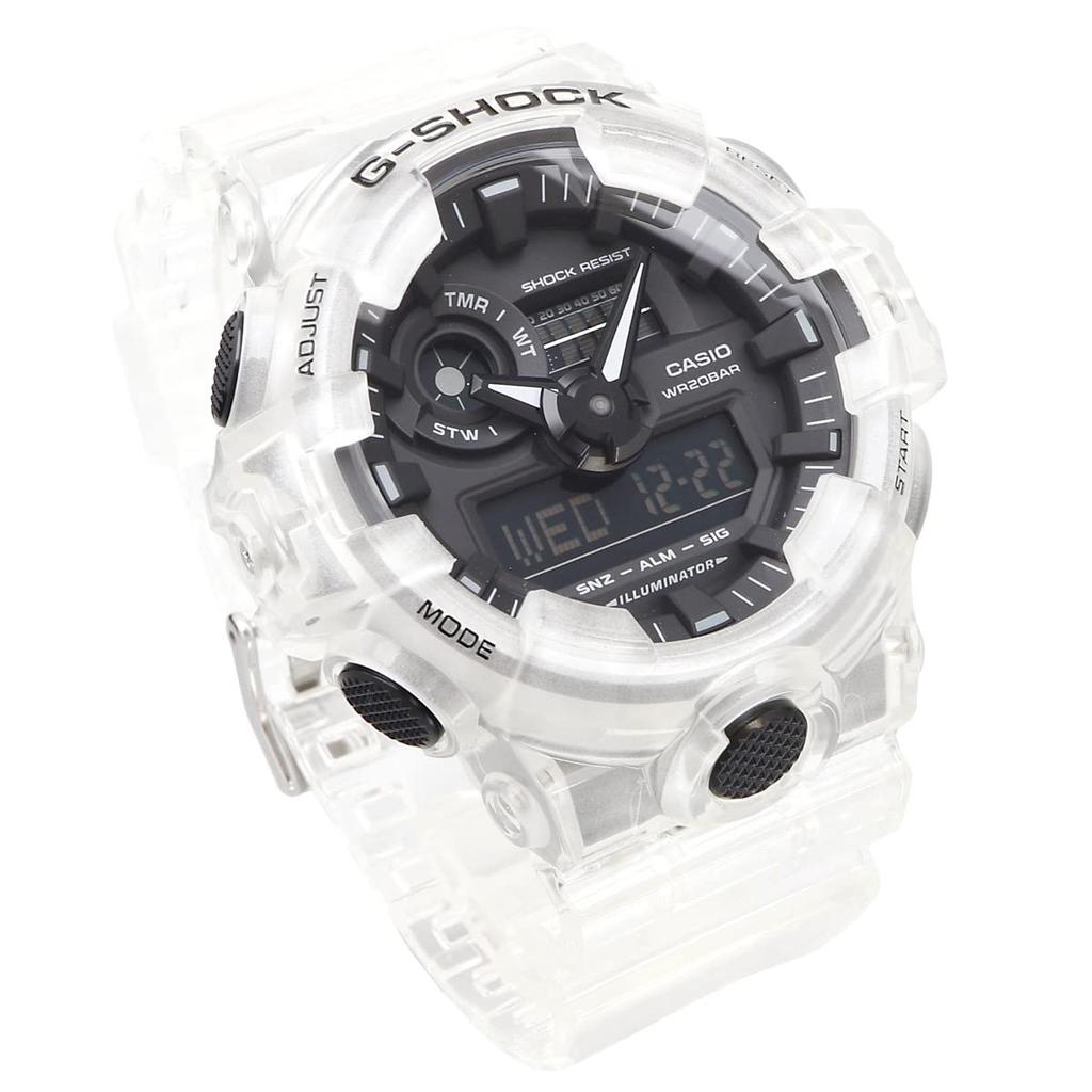 Casio G-SHOCK Skeleton Series Watch, GA-700SKE-7A, Clear, Men's, International Model [Parallel Import]