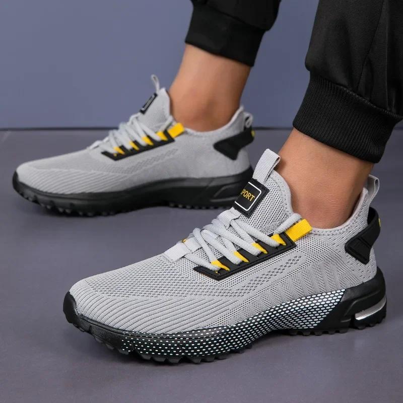 Fashion Men's Sneakers Breathable Mesh Men Casual Shoes Outdoor Non-Slip Sports Walking Lightweight Male Tennis Shoes Zapatillas Hombre