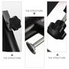 Suporte para Guarda-sol Fixador de Praia Cremalheira Grampo para Varanda Deck Metal Pátio Suporte Externo Peças Pátio Clipe Fixo Preto